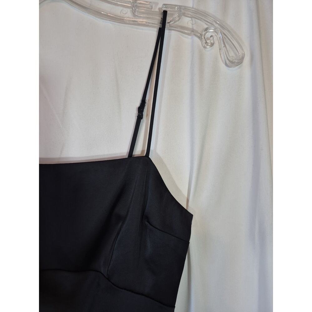 Abercombie & Fitch Open-Back Maxi Slip Dress Black XXSP - Picture 6 of 13